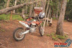 KTM 450 XC-F Cuchara Recreation Area Mountaintop Trail Split Trinchera Peak