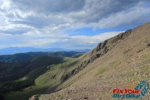 Cuchara Recreation Area Trinchera Peak Trail Top Mountainside Sky
