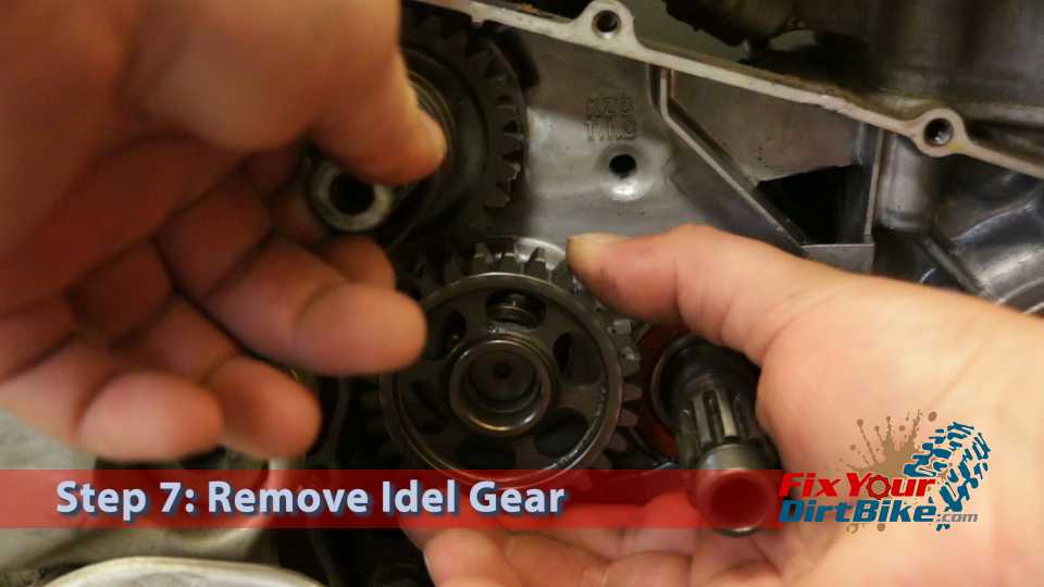 Step 7: Pull Idle gear and idle gear bushing.