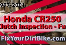 Video: 1997-2001 Honda CR250 Clutch Inspection