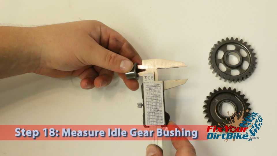 Step 18.1: Measure Idle Gear Bushing