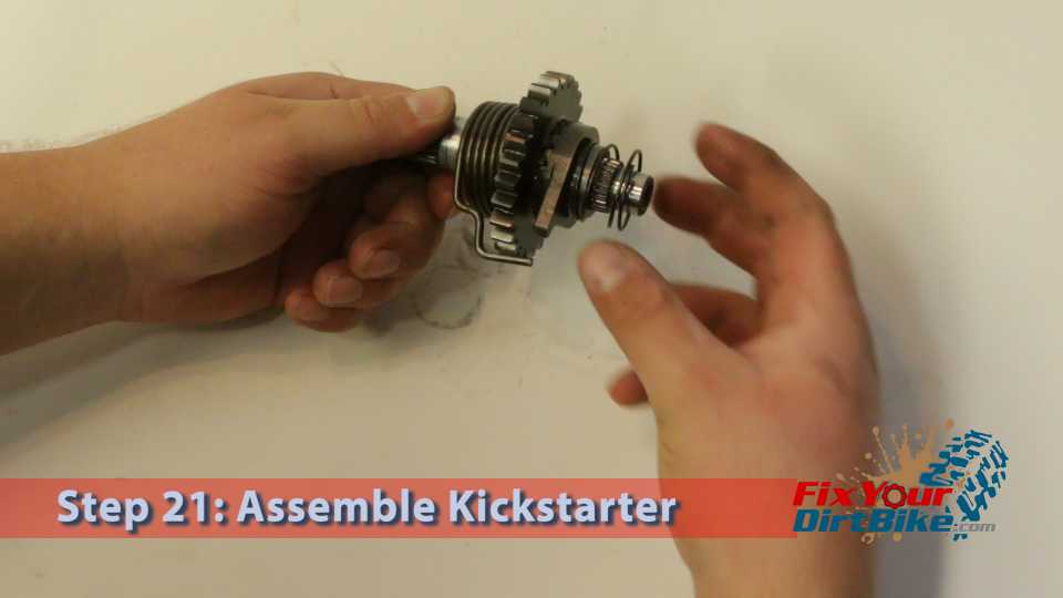 Step 21.4: The ratchet spring will sit loosely around the ratchet.