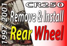 1997-2001 Honda CR250 Remove & Install Rear Wheel 1997-2001 Honda CR250 Remove And Install Rear Wheel Featured Image