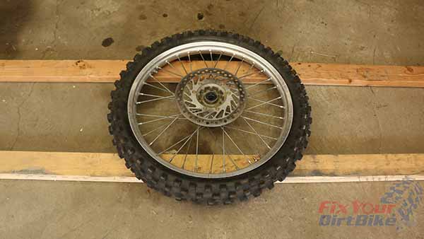 Step 4 - Place Your Wheel On 2x4s