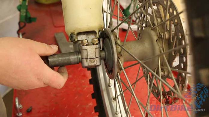 How To Remove & Install The Front Wheel On Your Dirt Bike | FYDB