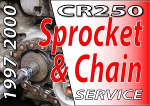 1997 - 2001 Honda CR250 -Sprocket & Chain Service