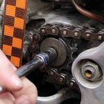Loosen Front Sprocket Bolt