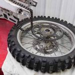 Place Rear Wheel Brake Side Down On A Towel