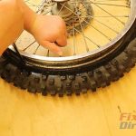 Step 20 – Pry Rim Into Tire