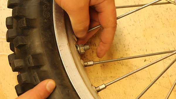 Step 34 - tighted Rim Lock After Bead Seat