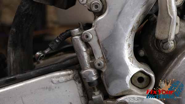 Remove the master cylinder mounting bolts.