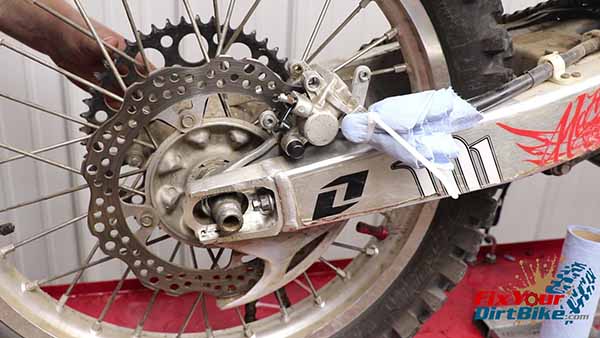 Install Rear Wheel And Brake Caliper