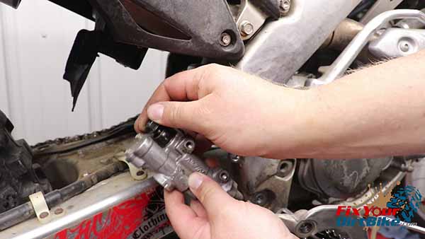 Remove the Banjo Bolt From The Rear Master Cylinder