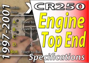 1997 -2001 Honda CR250 - Engine Top End Specifications Featured
