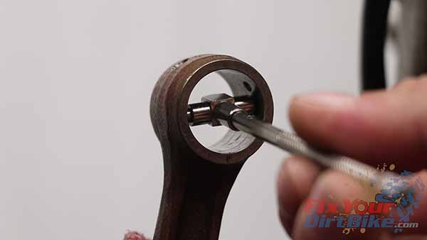 Inspect and measure the connecting rod bore.