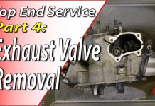 Video: 1997-2001 Honda CR250 – Top End Service – Part 4: Exhaust Valve Removal