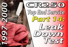 1997-2001 Honda CR250 – Top End Service – Part 14: Leak Down Test 1997 - 2001 Honda CR250 - Top End Service - Part 14 - Leak Down Test - Featured