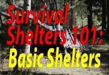 Survival Shelters 101: Basic Construction Survival Shelters 101 Basic Shelters - Featured