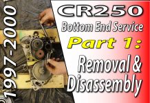 1997-2001 Honda CR250 – Bottom End Service – Part 1: Removal & Disassembly 1997 - 2001 Honda CR250 - Bottom End Service - Part 1 - Removal And Disassembly