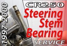 1997-2001 Honda CR250 Steering Stem Bearing Service 1997 - 2001 Honda CR250 - Front Suspension - Steering Stem Bearing Service - Featured
