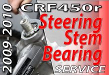 2009-2010 Honda CRF450R Steering Stem Bearing Service 2009-2010 Honda CRF450r - Front Suspension And Steering - Steering Stem Bearing Service - Featured