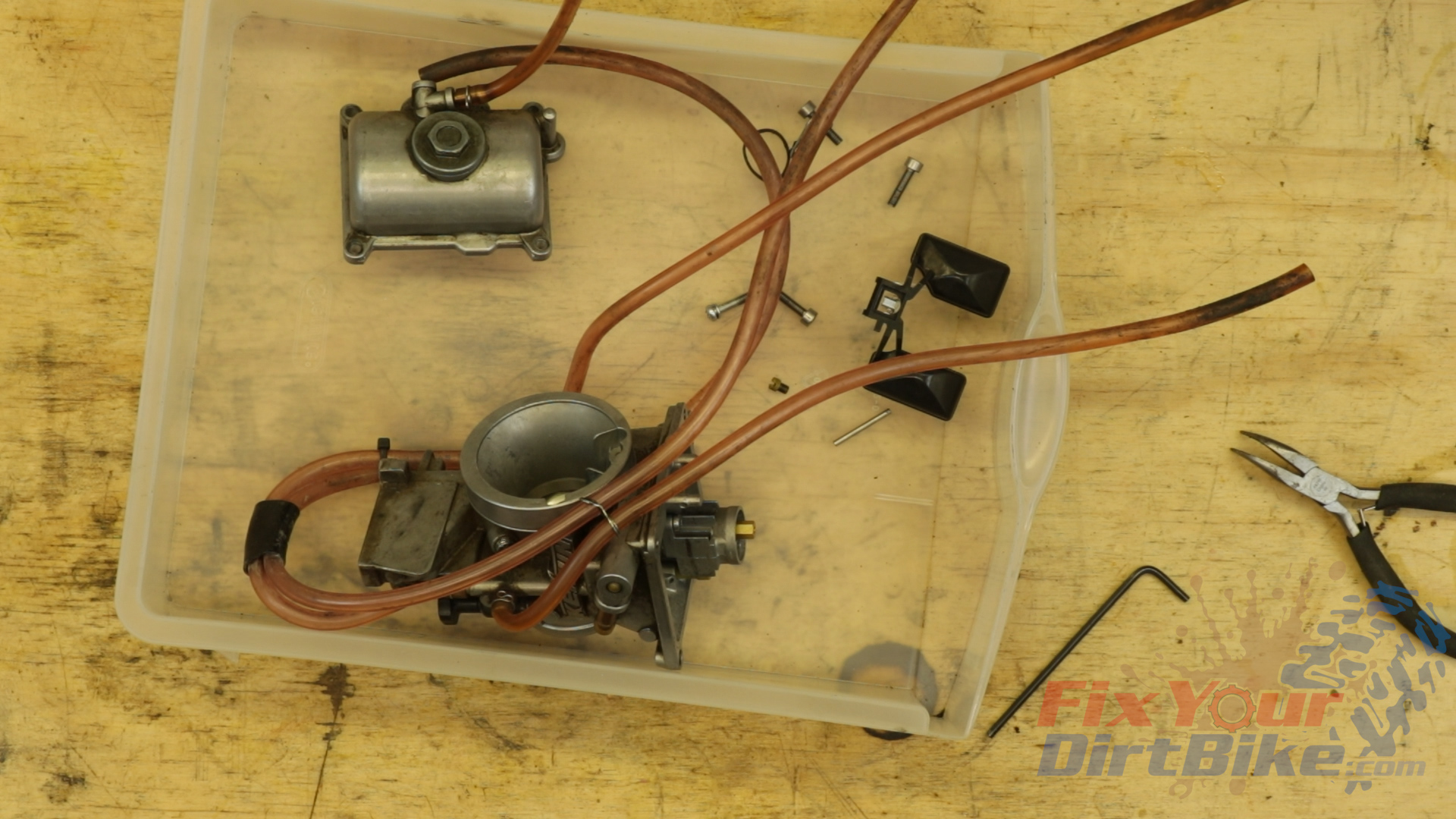 Completely Disassemble Your Carburetor Before Soaking In Pine-Sol