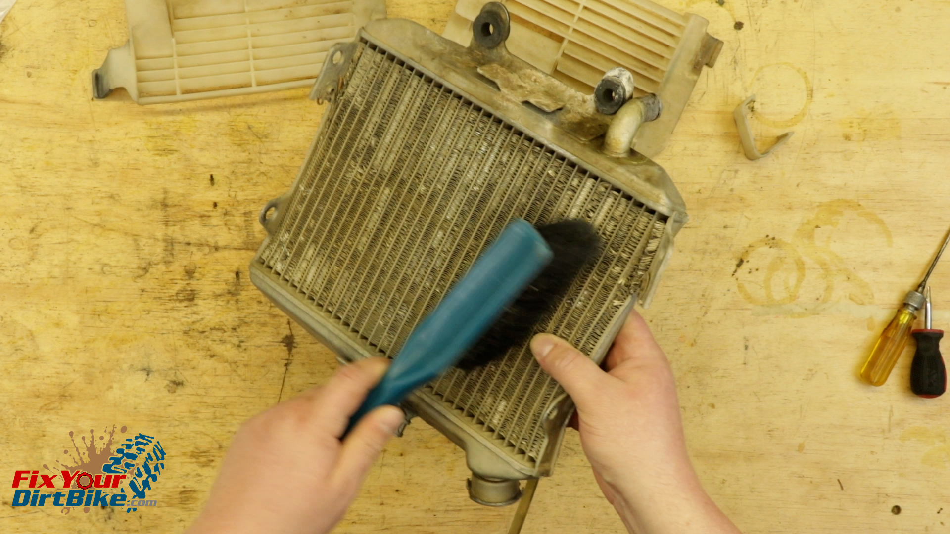 3 - Clean Radiator With A SOFT Brush