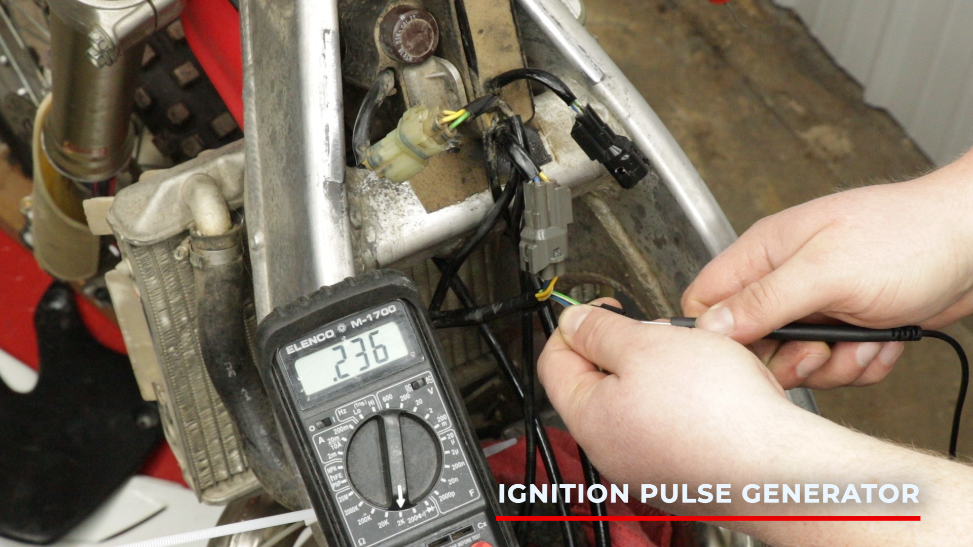 Test The Ignition Pulse Generator Resistance Between The Blue-Yellow And Green-White Wire Terminals