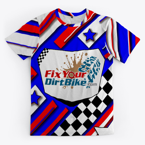 Fix Your Dirt Bike Logo - All Over - America - Bars