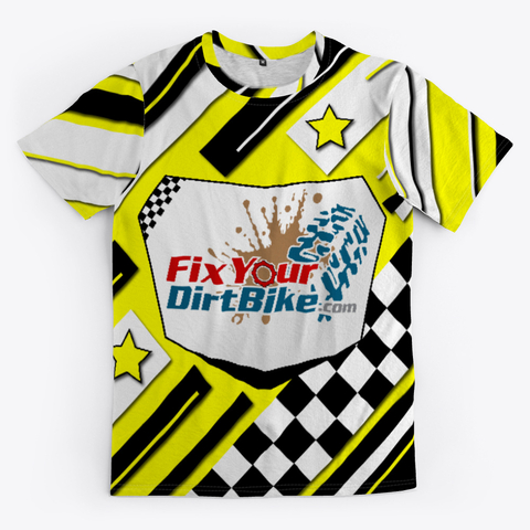 Fix Your Dirt Bike Logo - All Over - Yellow - Bars