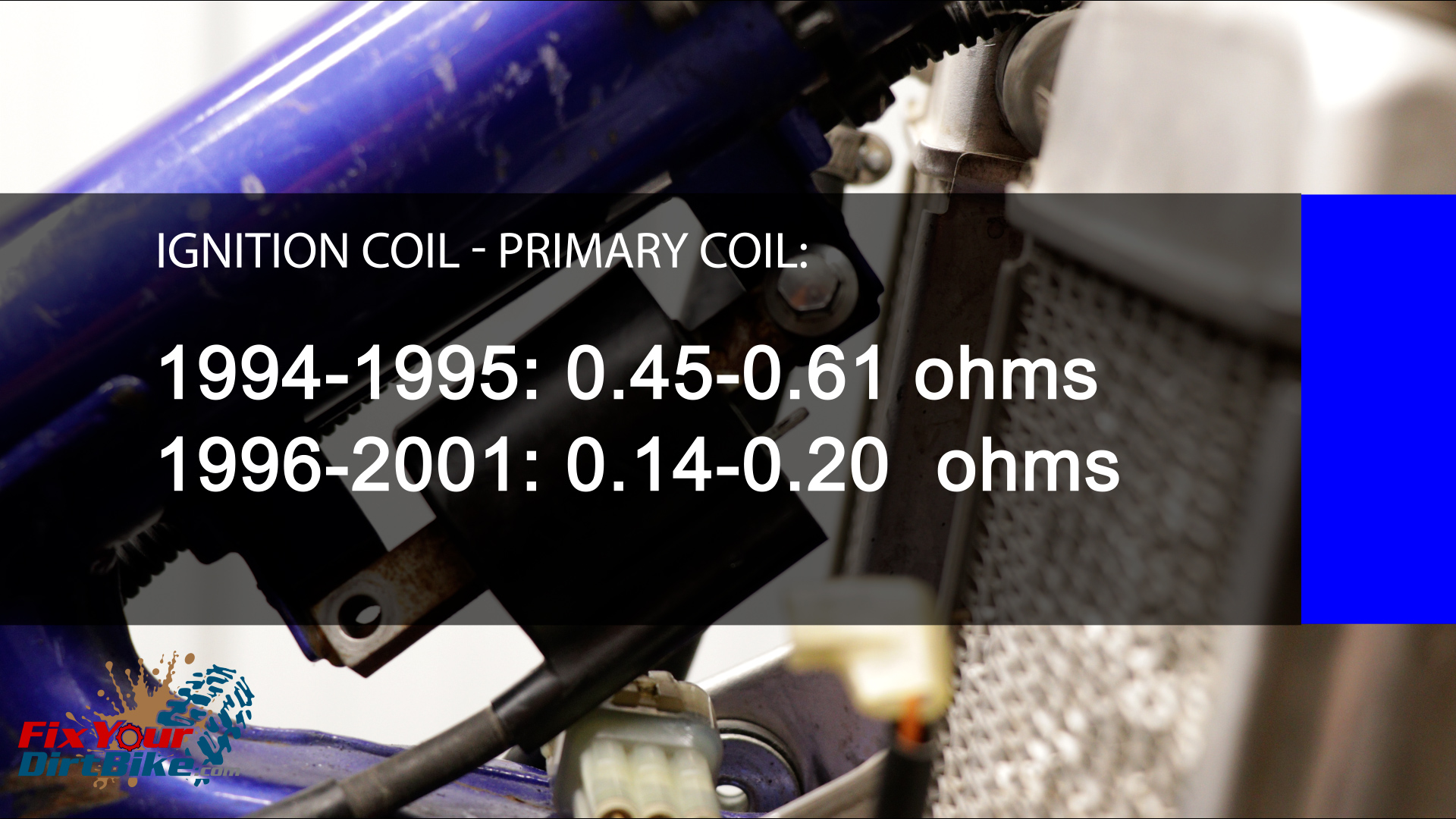 13 - Igition Coil Primary Coil Specificatons
