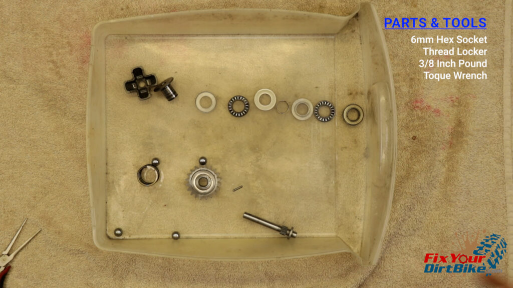 10 - Disassemble the governor, and lay each piece out in order, then clean and inspect each piece while you reassemble