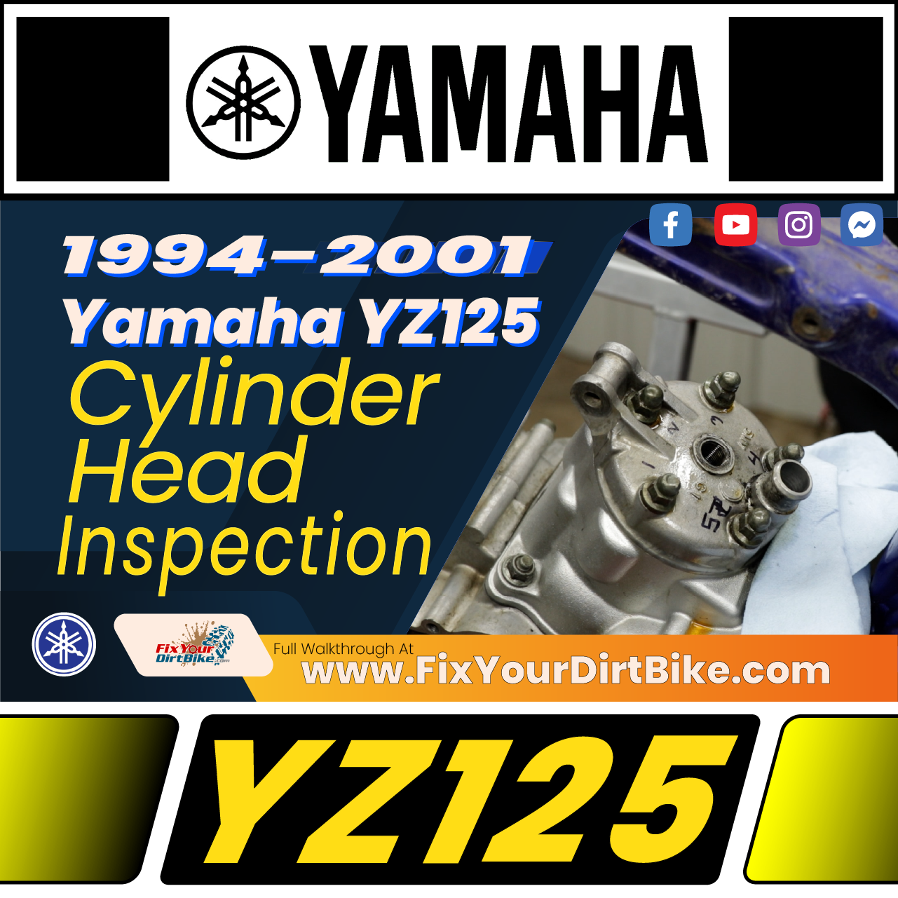 94-01 Yamaha YZ125 Cylinder Head Inspection Guide | Fix Your Dirt Bike