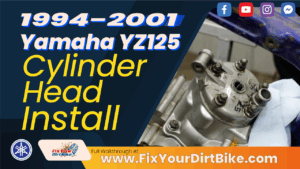 1994 - 2001 Yamaha YZ125 - Top End - Cylinder Head Install - Thumb
