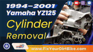 1994 - 2001 Yamaha YZ125 - Top End - Cylinder Removal - Thumb