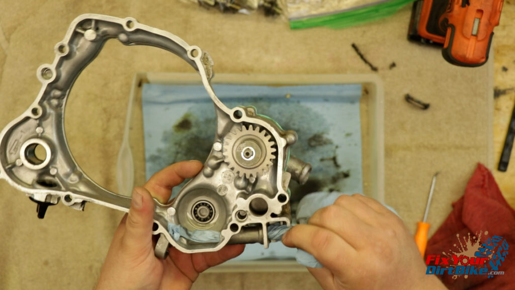 5 - Clean the pushrod bore, and check for any burs, cracks, or obvious damage