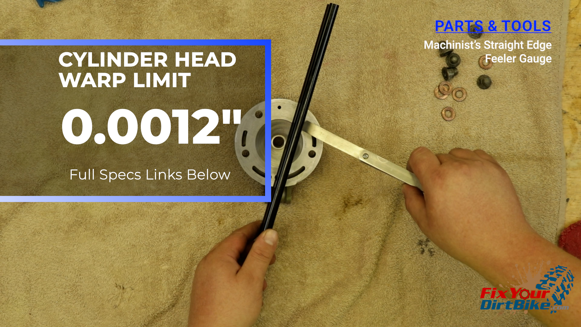 5 - The warp limit for your cylinder head is 0.0012 inches