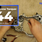 7 – Apply threadlock, and torque the fork screws to 44 inch pounds