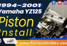 Video: 1994 – 2001 Yamaha YZ125 Piston – Installation – Video